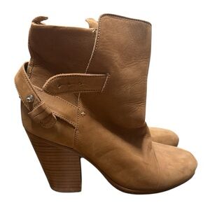 Rag & Bone Tan Leather Ankle Boots size 39